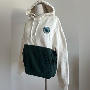 Tory Sport White and Green Hoodie